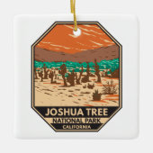 Joshua Tree Nationalpark Türkei Flats Sand Dunes Keramikornament (Vorderseite)