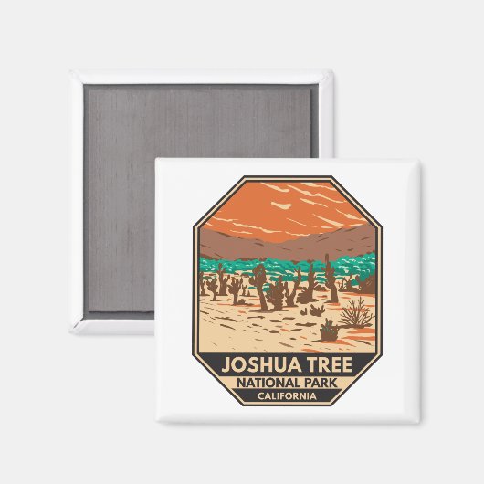 Joshua Tree Nationalpark Türkei Flats Sand Dunes Magnet (Vorderseite/Rückseite)