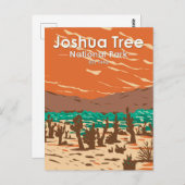 Joshua Tree Nationalpark Türkei Flats Sand Dunes Postkarte (Vorne/Hinten)