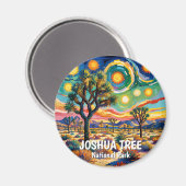 Joshua Tree Nationalpark Van Gogh Farbig Wüste Magnet (Vorderseite/Rückseite)