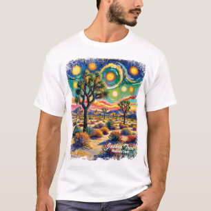 Joshua Tree Nationalpark Van Gogh Farbig Wüste T-Shirt