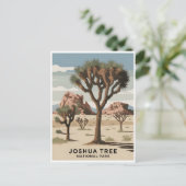 Joshua Tree Nationalpark Vintag Postkarte (Stehend Vorderseite)