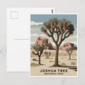 Joshua Tree Nationalpark Vintag Postkarte (Vorne/Hinten)