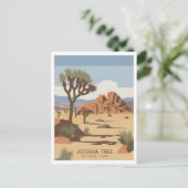 Joshua Tree Nationalpark Vintag Postkarte (Stehend Vorderseite)