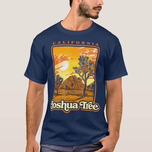 Joshua Tree Nationalpark Vintag WPA Poster T-Shirt (Vorderseite)