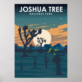 Joshua Tree Nationalpark Vintage Travel Poster