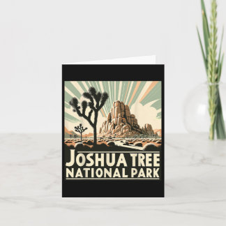 Joshua Tree Nationalpark Vintages Wandern Camping  Karte