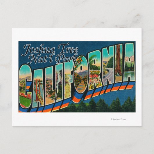 Joshua Tree Nat'l Park, CA - Große Briefszenen Postkarte (Vorderseite)