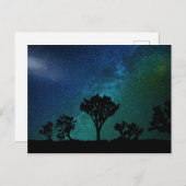 Joshua Tree Night Sky Postcard Postkarte (Vorne/Hinten)