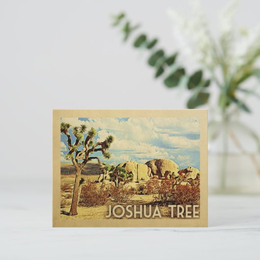 Joshua Tree Postcard California Postkarte (Stehend Vorderseite)