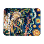 Joshua Tree Roadrunner Farbige Wüstenlandschaft Magnet (Horizontal)
