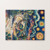 Joshua Tree Roadrunner Farbige Wüstenlandschaft Puzzle (Horizontal)