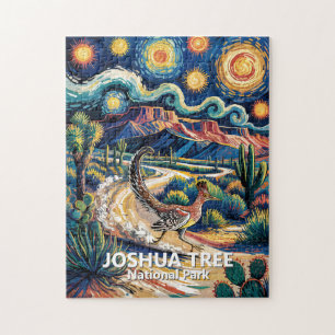 Joshua Tree Roadrunner Farbige Wüstenlandschaft Puzzle