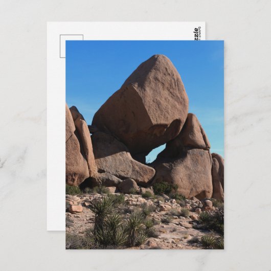 Joshua Tree Rocks Boulders Postkarte (Vorne/Hinten)