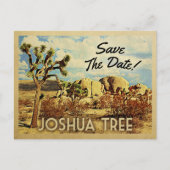 Joshua Tree Save the Date California National Park Ankündigungspostkarte (Vorderseite)