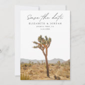 Joshua Tree Save the Date Wedding Einladung (Vorderseite)