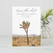 Joshua Tree Save the Date Wedding Einladung (Stehend Vorderseite)