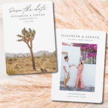 Joshua Tree Save the Date Wedding