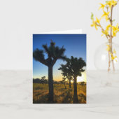 Joshua tree Sunset #1 Notecard Karte (Gelbe Blume)