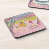 Joshua Tree Sunset Getränkeuntersetzer (Linke Seite)