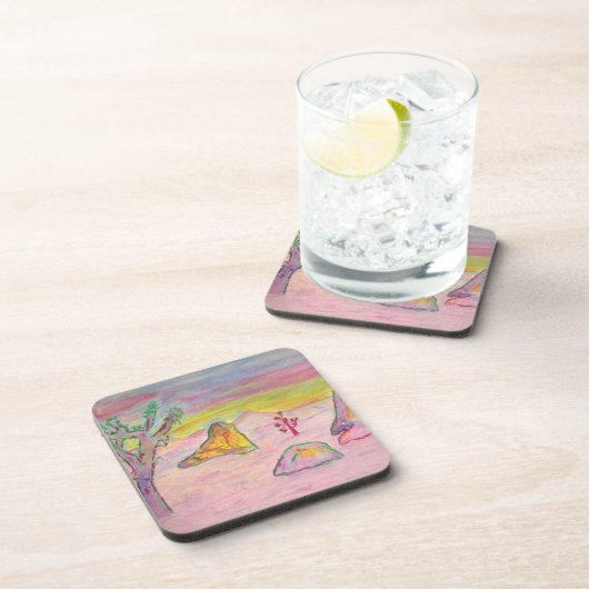 Joshua Tree Sunset Getränkeuntersetzer (Rechte Seite)