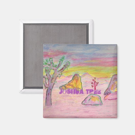 Joshua Tree Sunset Magnet (Vorderseite/Rückseite)