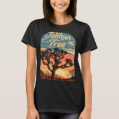 Joshua Tree Sunset Retro Classic Nationalpark 80er T-Shirt (Vorderseite)