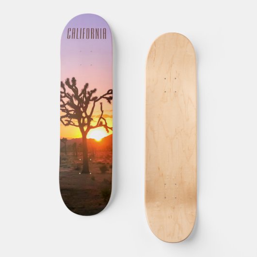 Joshua Tree Sunset Skateboard (Vorderseite)