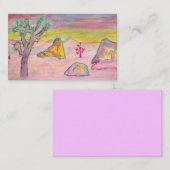 Joshua Tree Sunset Visitenkarte (Vorne/Hinten)