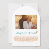 Joshua Tree Tischnummer (Vorderseite)