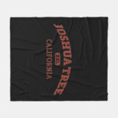 Joshua Tree Uni Style Rock Climbing Area Design Fleecedecke (Vorderseite (Horizontal))