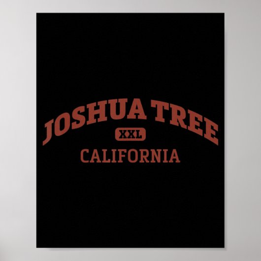 Joshua Tree Uni Style Rock Climbing Area Design Poster (Vorne)