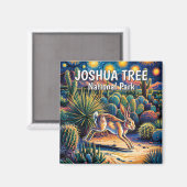 Joshua Tree Van Gogh Wüsten-Wildlife Jackrabbit Magnet (Vorderseite/Rückseite)