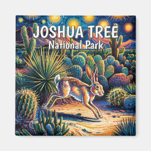 Joshua Tree Van Gogh Wüsten-Wildlife Jackrabbit Magnet