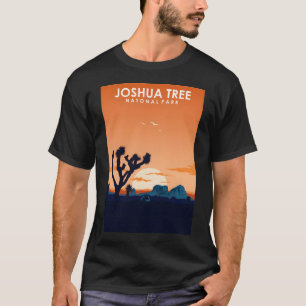 Joshua Tree Vintag Minimimal Retro Nationalpark T-Shirt
