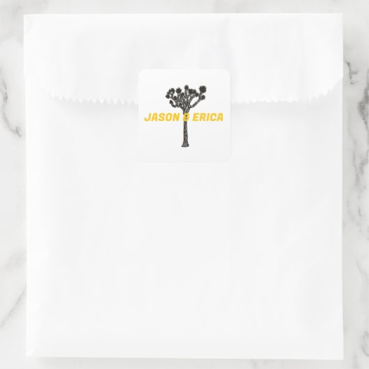 Joshua Tree Wedding Custom Sticker (Tasche)
