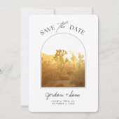 Joshua Tree Wedding Nationalpark Save the Date Einladung (Vorderseite)