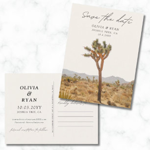 Joshua Tree Wedding Save the Date Postkarte