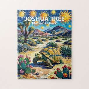 Joshua Tree Wildlife Schildkröte Farbiger Van Gogh Puzzle