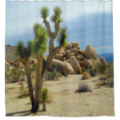 Joshua Tree, Wüstenlandschaft Duschvorhang (Vorderseite)