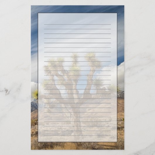 Joshua Trees in der Wüste Briefpapier (Vorderseite)