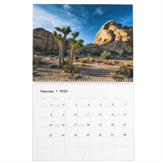 Joshua Trees Kalender (Feb 2026)