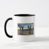 Joshua Trees und Wüste Wild Blume View Tasse (Links)
