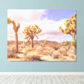 Joshua Trees Wüste Landschaft Leinwanddruck (Insitu (Holzboden))