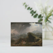 Joshua und die Schlacht bei Gibeon Postkarte (Stehend Vorderseite)