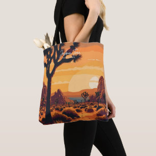 Joshue Tree Kalifornien Vintage Reiseillustration Tasche