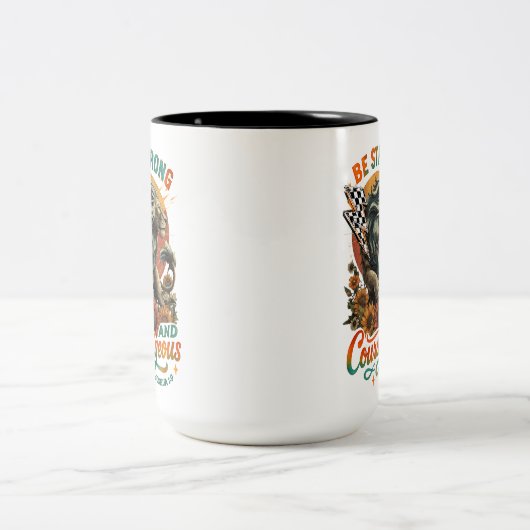 Joshus 1:9 zweifarbige tasse (Mittel)