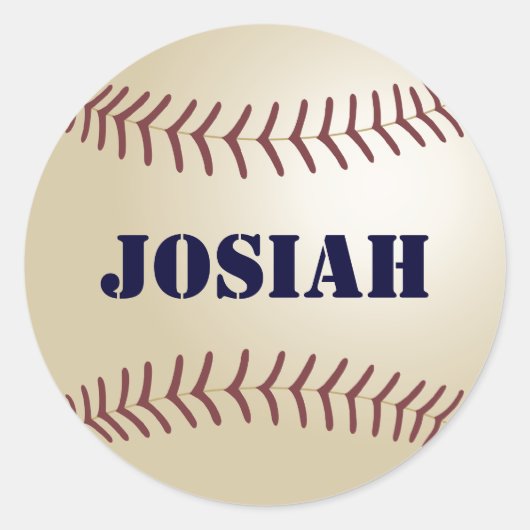 Josiah Baseball Sticker / Siegel (Vorderseite)