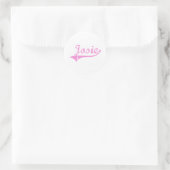 Josie Classic Style Name Runder Aufkleber (Tasche)