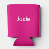 Josie (Name) Cranberry Dosenkühler (Rückseite)